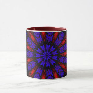 Caneca Mandala Geométrico Rosette Retro Hippie Mug