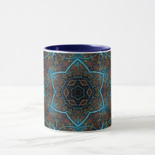 Caneca Mandala Rosette Boho Bohemian Style Dandy Pattern