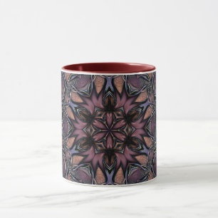 Caneca Mandala Rosette Floral Twine Retro Boho Mug