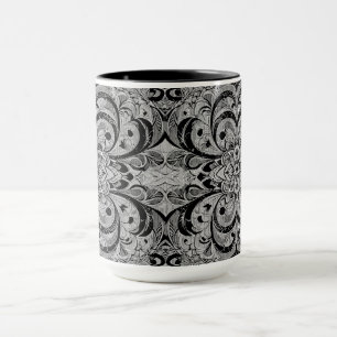 Caneca Mandala Sinfonia de Cores – Floral Psicodélico Ous