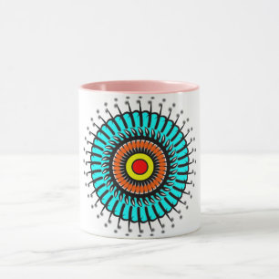 Caneca Mandala Zen Turquesa