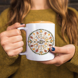Caneca Mandalala de Flor Pressed l Floral Botânico de Out