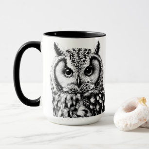Caneca Mangueira Majestosa Com Duas Corujas