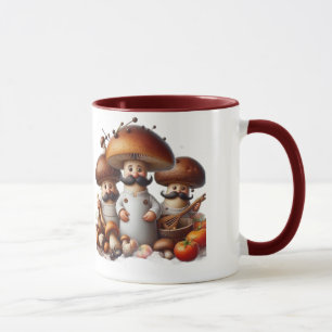 Caneca Mangueiras de cogumelos Cottagecore