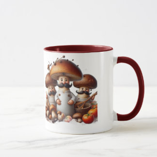 Caneca Mangueiras de cogumelos Cottagecore