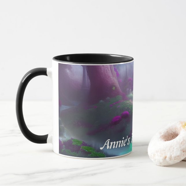 Caneca Manhã da Annie Tea Personalizável Personalizável (Com Donut)