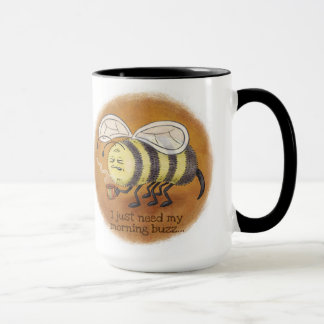 Caneca Manhã de Abelhas Sonoras Buzz com cabo preto