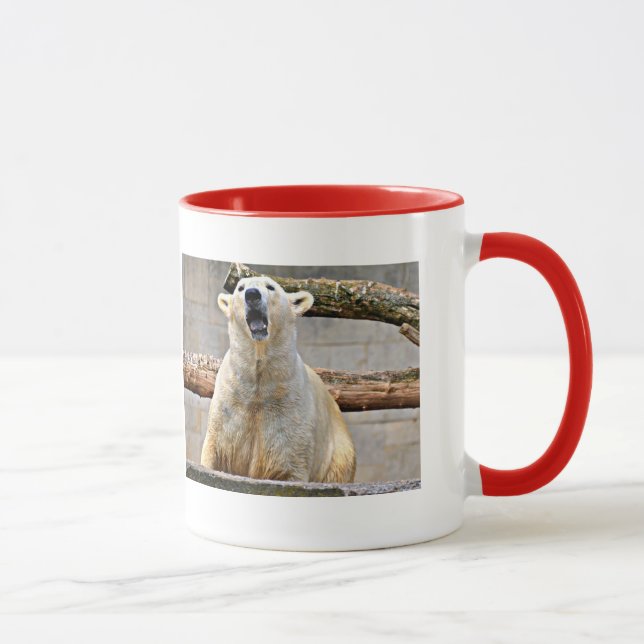 Caneca Manhã do Urso Polar Rugindo (Direita)
