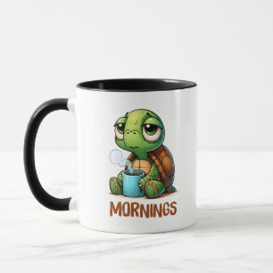 Caneca Manhãs de Tartaruga com Sono