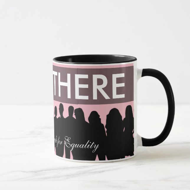 Caneca Manifestantes pela igualdade em março de 2010 (Direita)