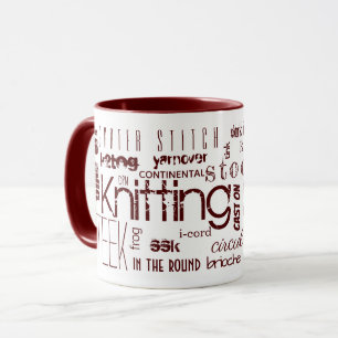 Caneca Manipulação de Palavras de Tipografia Termos Red