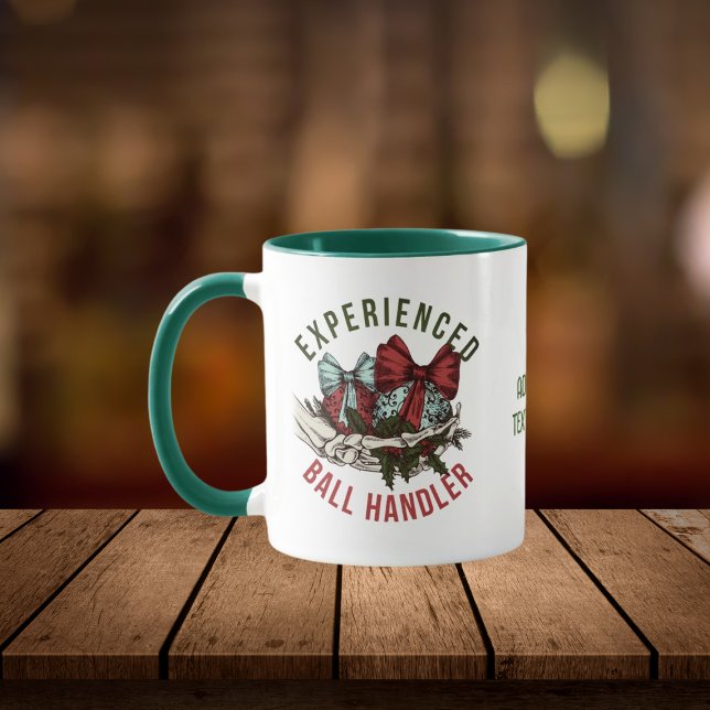 Caneca Manipulador de Bola Experiente, Esqueleto Natal Ve (Criador carregado)