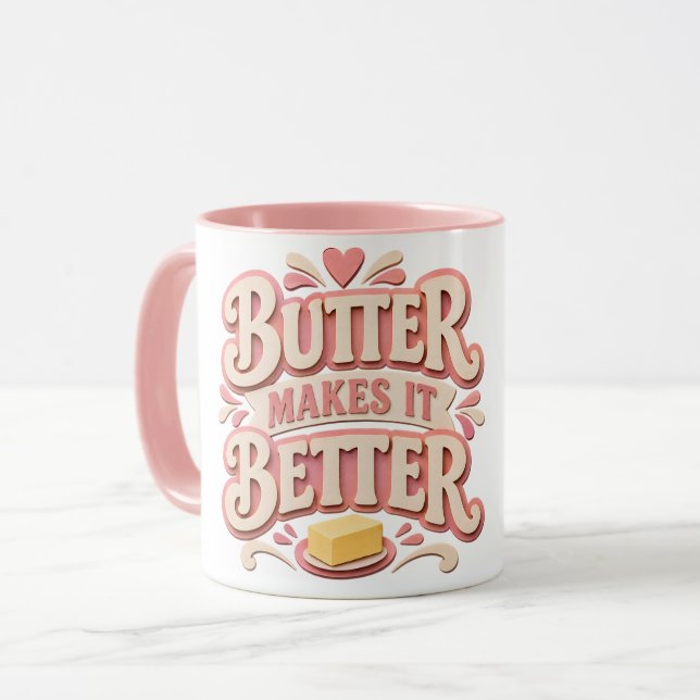 Caneca Manteiga Torna Melhor (Frente Esquerda)