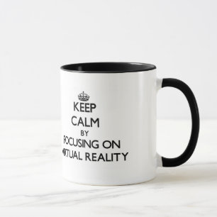 Caneca Mantenha a calma centrando-se sobre a realidade