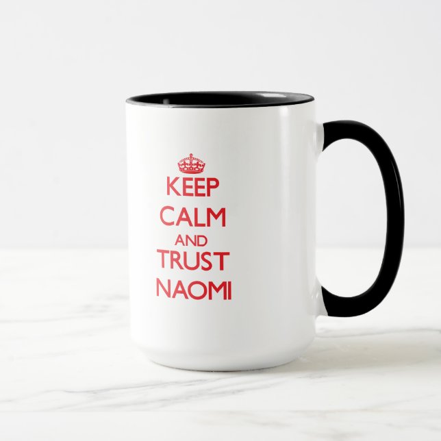 Caneca Mantenha a calma e a CONFIANÇA Naomi (Direita)