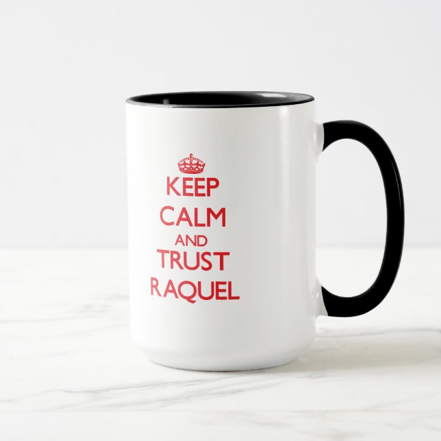 Caneca Mantenha a calma e a CONFIANÇA Raquel (Direita)