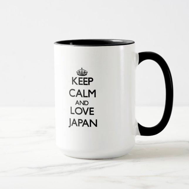 Caneca Mantenha a calma e ame Japão (Direita)