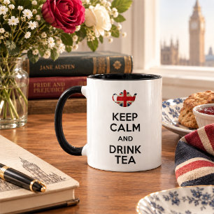 Caneca Mantenha a Calma e Beba Chá
