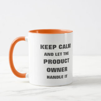 Caneca Mantenha a calma e deixe o proprietário do produto