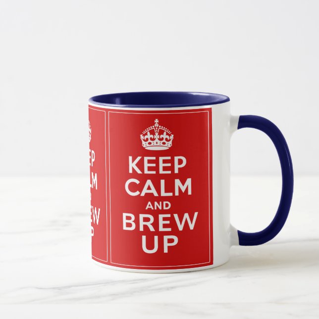 Caneca Mantenha a calma e fabrique-a cerveja acima (Direita)