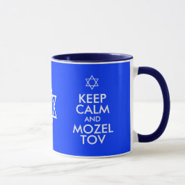 Caneca MANTENHA A CALMA e MOZEL TOV