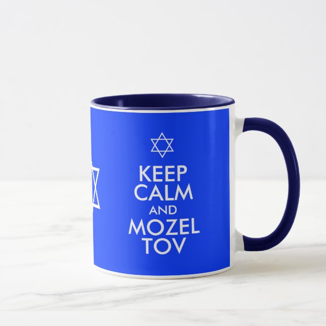 Caneca MANTENHA A CALMA e MOZEL TOV (Direita)