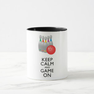 Caneca MANTENHA A CALMA E O JOGO LIGADOS - Boliche