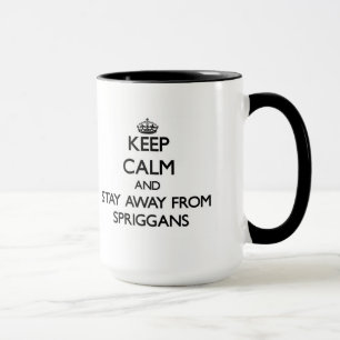 Caneca Mantenha a calma e permaneça longe de Spriggans