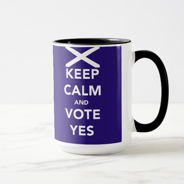 Caneca Mantenha a calma e vote sim (Direita)