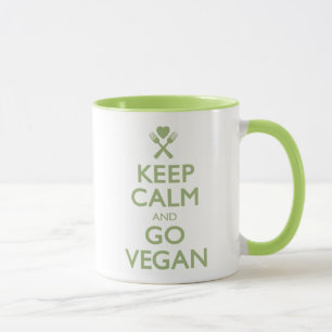 Caneca Mantenha a calma para ir Vegan