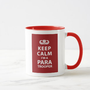 Caneca Mantenha a calma que eu sou um paramilitar