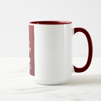 Caneca Mantenha café calmo e da bebida