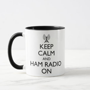 Caneca Mantenha Calma E Ligue O Rádio Do Ham