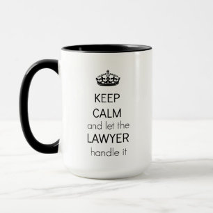 Caneca Mantenha Calmo Advogado Mug - Delicioso Advogado P