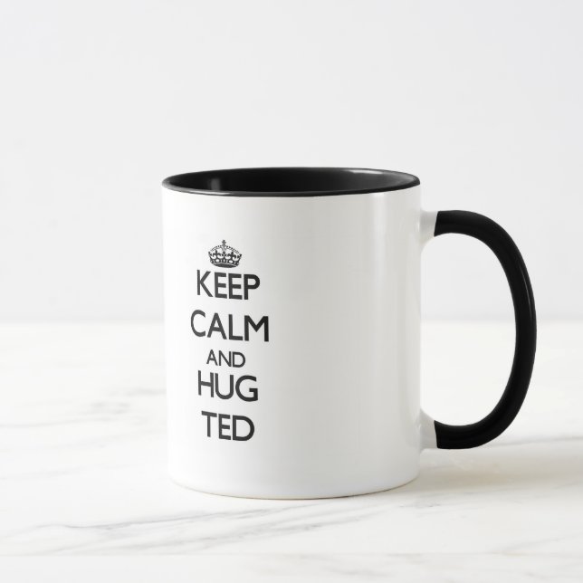 Caneca Mantenha calmo e abraço Ted (Direita)
