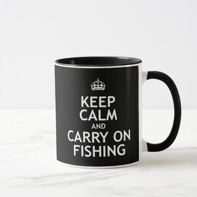 Caneca Mantenha calmo e continue pescar (Direita)