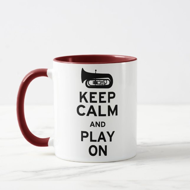 Caneca Mantenha Calmo Tuba (Esquerda)