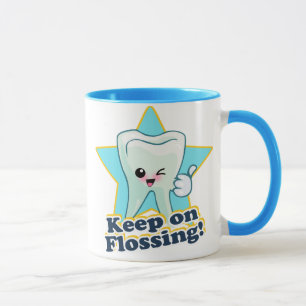 Caneca Mantenha em Flossing!