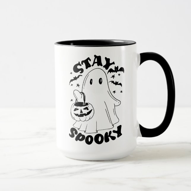 Caneca Mantenha fantasma fantasma (Direita)