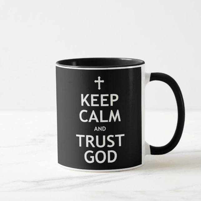 Caneca Mantenha o deus da calma e da confiança (Direita)