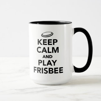 Caneca Mantenha o Frisbee da calma e do jogo