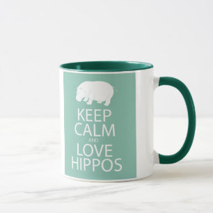 Caneca Mantenha o Hippopotamus do impressão dos