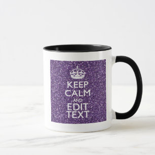 Caneca Mantenha o malva calmo e roxo