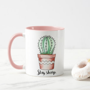 Caneca Mantenha o Sharp Cactus