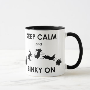 Caneca Mantenha-se Calmo e Binky na Mug