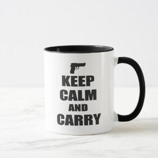 Caneca Manter Calmo e Carregar
