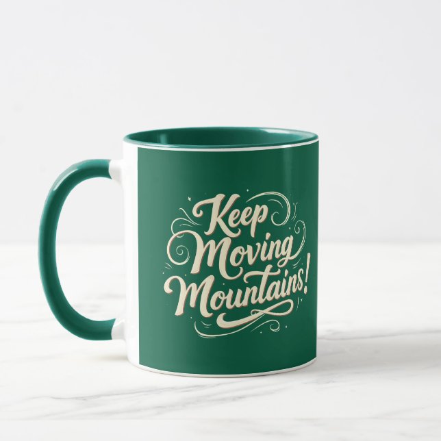 Caneca Manter Montagens Motivas Design Motivacional (Esquerda)