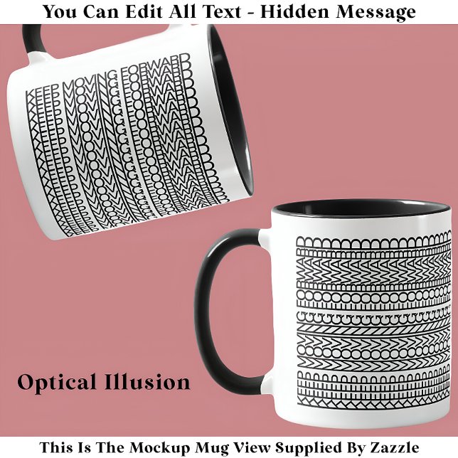 Caneca Manter Movimentação de Mensagem Oculta 128BW Cotaç (Criador carregado)