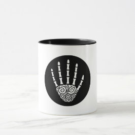 Caneca Mão de Esqueleto Espiral