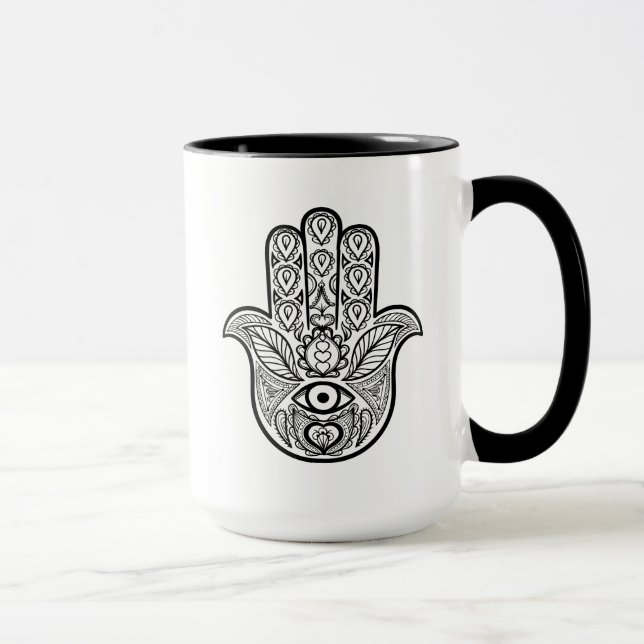 Caneca Mão inspirada de Hamsa (Direita)